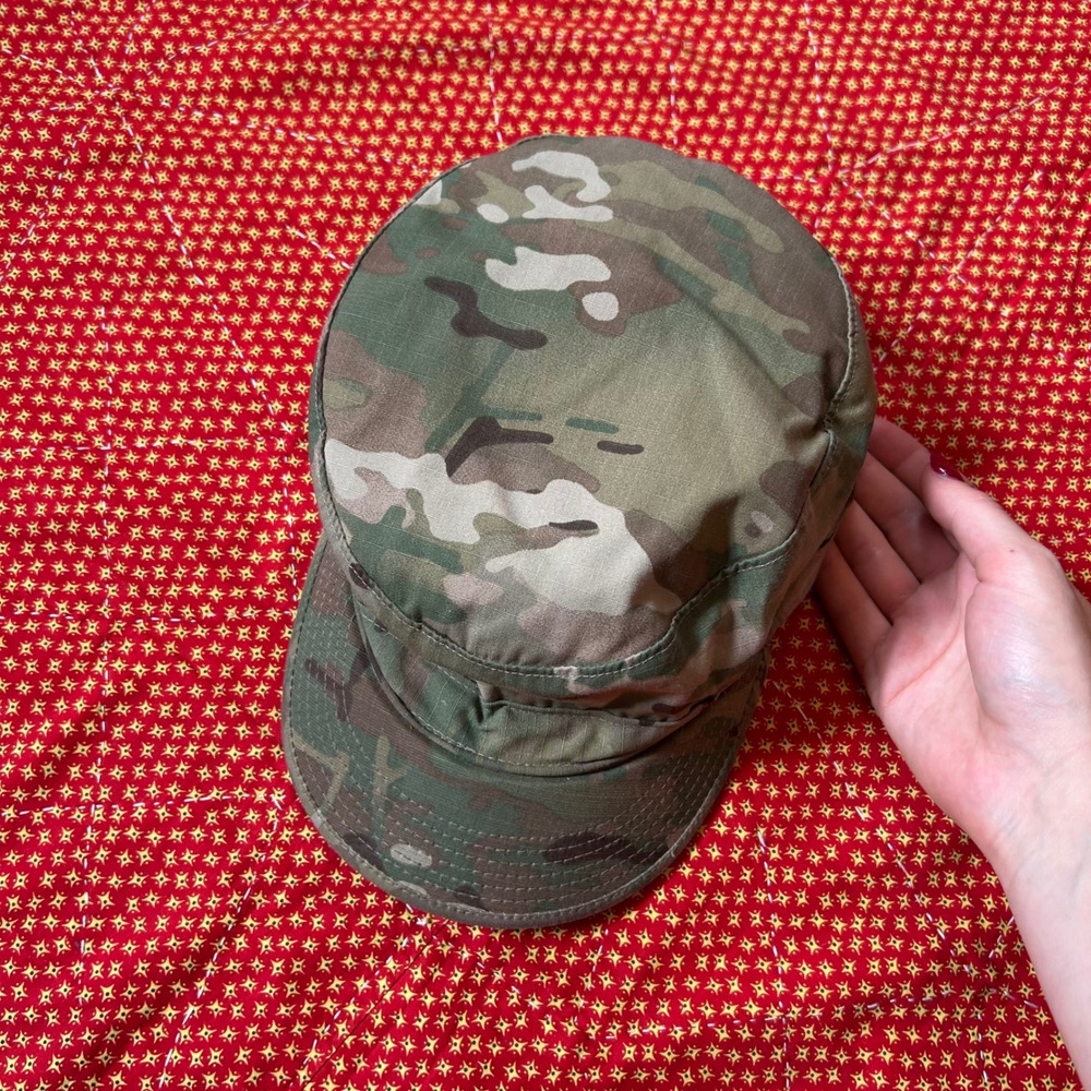 US Military OCP Multicam Patrol Cadet Cap Hat Size 7 1/4 Camo